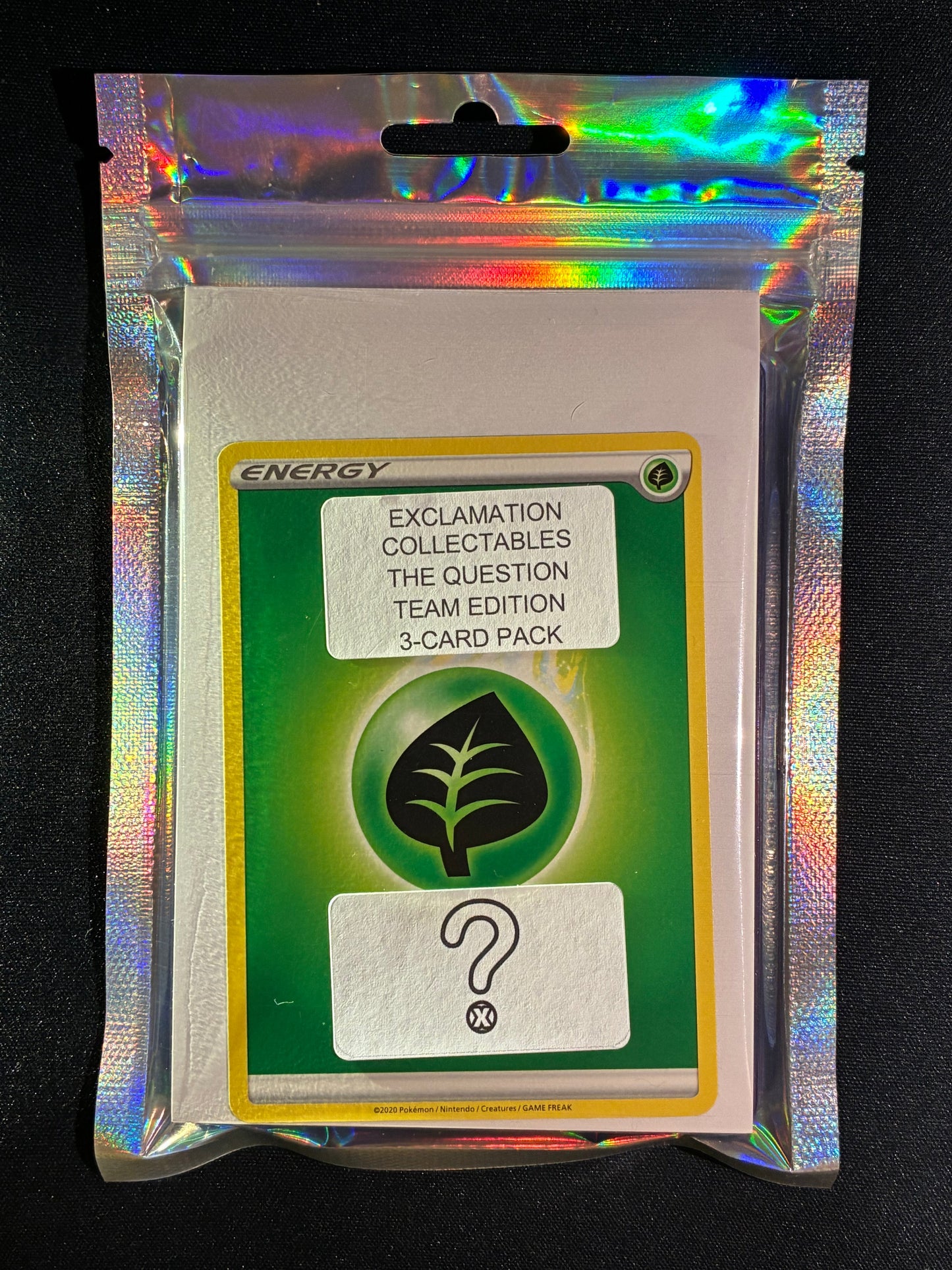 The Question GRASS TYPE - Pokemon Team Edition 3-Card Pack