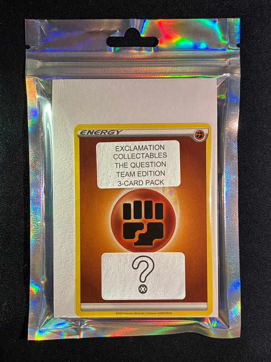 The Question FIGHTING TYPE - Pokemon Team Edition 3-Card Pack