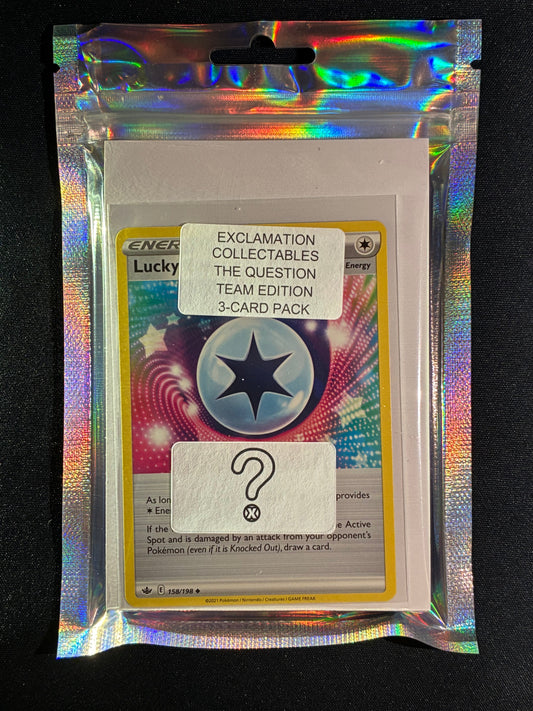 The Question COLORLESS TYPE - Pokemon Team Edition 3-Card Pack