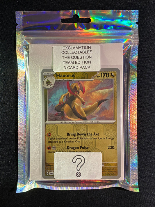 The Question DRAGON TYPE - Pokemon Team Edition 3-Card Pack