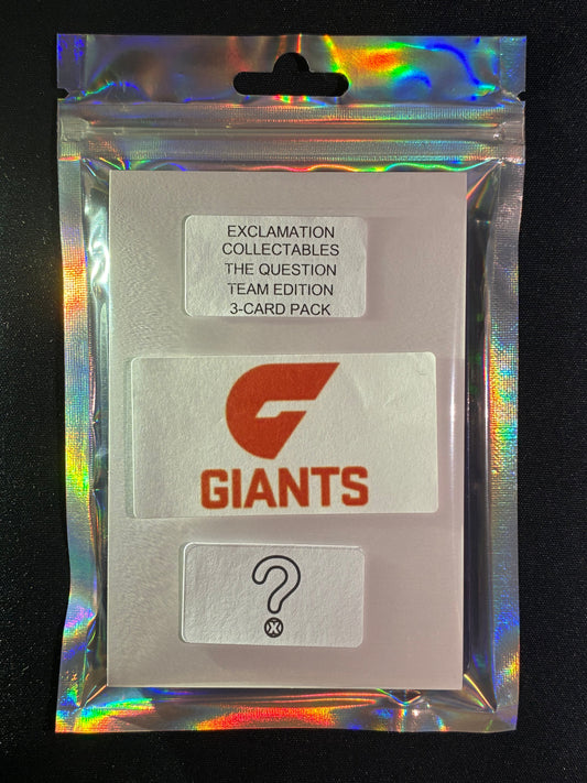 The Question GWS GIANTS - AFL Team Edition 3-Card Pack