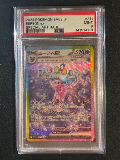 2024 Pokemon Terastal Festival Japanese ESPEON EX Special Art Rare #211 PSA 9