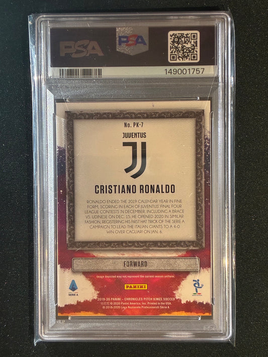 2019-20 Chronicles Serie A CRISTIANO RONALDO Pitch Kings Insert PK-7 PSA 9 (757)
