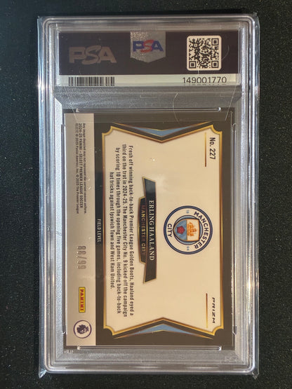 2024-25 Select Premier League EPL ERLING HAALAND Field Level Pink 88/99 PSA 10
