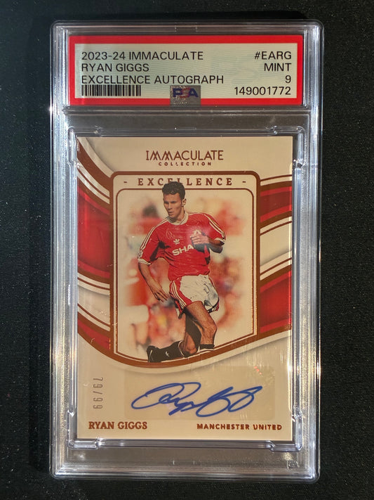 2023-24 Immaculate RYAN GIGGS Excellence Auto Bronze 79/99 PSA 9 (772)