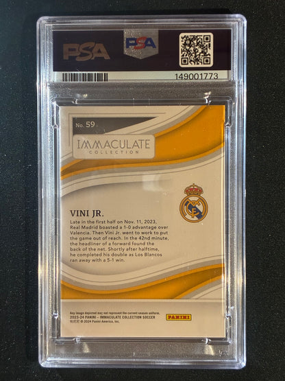 2023-24 Immaculate VINI JR. Base Silver 35/40 #59 PSA 10 (773)