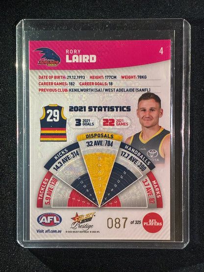 2022 Footy Stars Prestige RORY LAIRD Pink Parallel 87/325