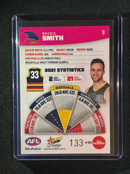 2022 Footy Stars Prestige BRODIE SMITH Pink Parallel 133/325