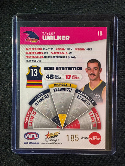 2022 Footy Stars Prestige TAYLOR WALKER Pink Parallel 185/325