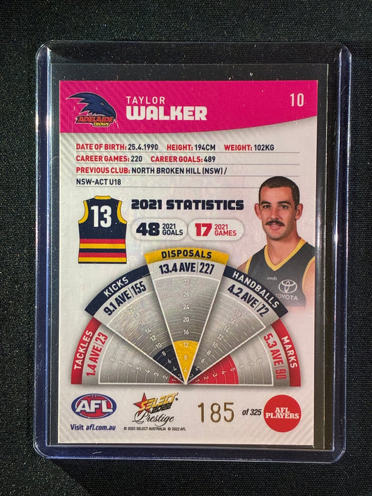 2022 Footy Stars Prestige TAYLOR WALKER Pink Parallel 185/325