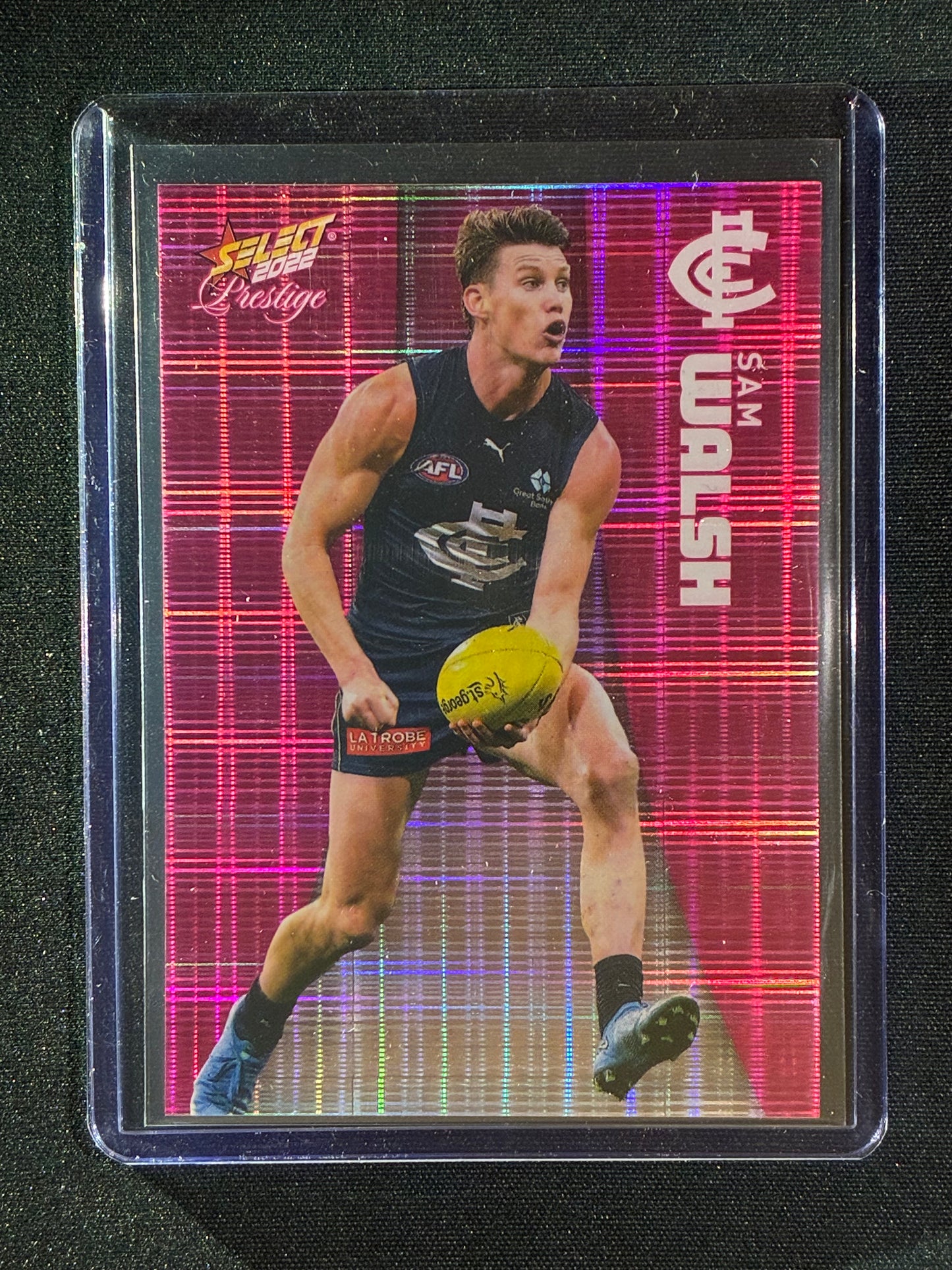 2022 Footy Stars Prestige SAM WALSH Pink Parallel 74/325