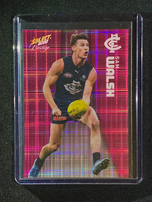 2022 Footy Stars Prestige SAM WALSH Pink Parallel 277/325