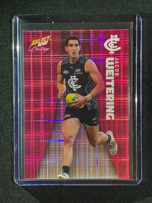 2022 Footy Stars Prestige JACOB WEITERING Pink Parallel 42/325