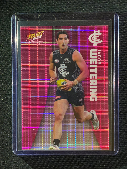 2022 Footy Stars Prestige JACOB WEITERING Pink Parallel 271/325