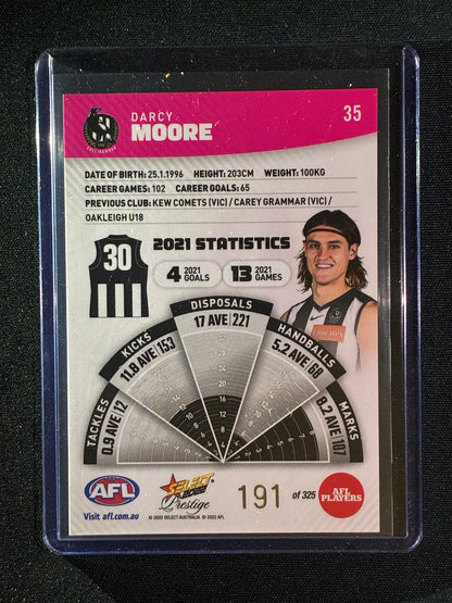 2022 Footy Stars Prestige DARCY MOORE Pink Parallel 191/325