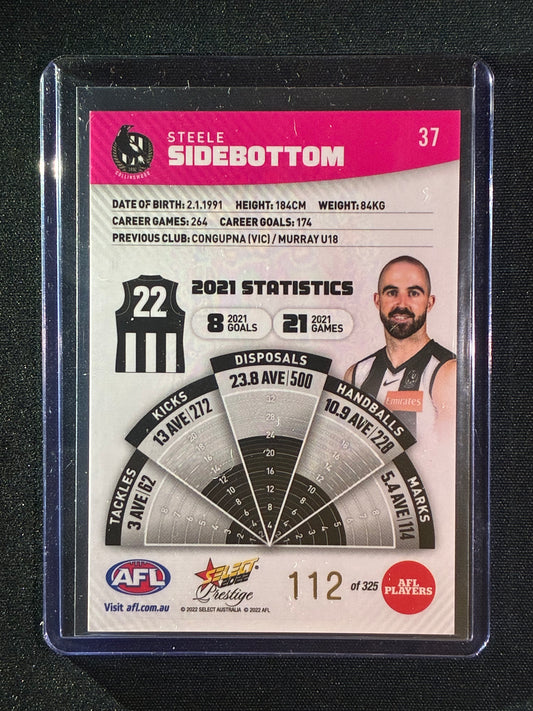 2022 Footy Stars Prestige STEELE SIDEBOTTOM Pink Parallel 112/325