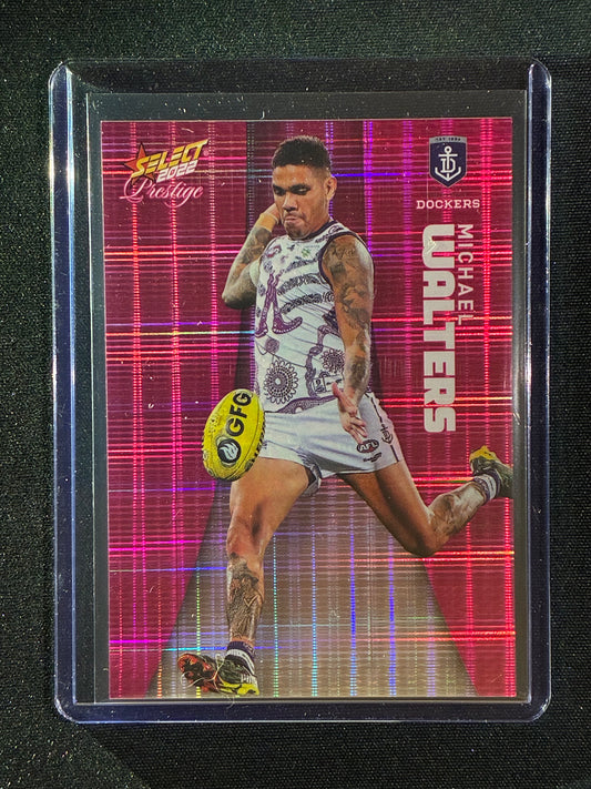 2022 Footy Stars Prestige MICHAEL WALTERS Pink Parallel 74/325