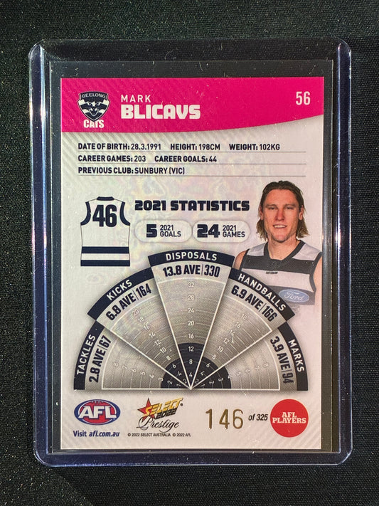 2022 Footy Stars Prestige MARK BLICAVS Pink Parallel 146/325