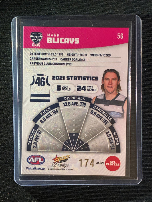 2022 Footy Stars Prestige MARK BLICAVS Pink Parallel 174/325