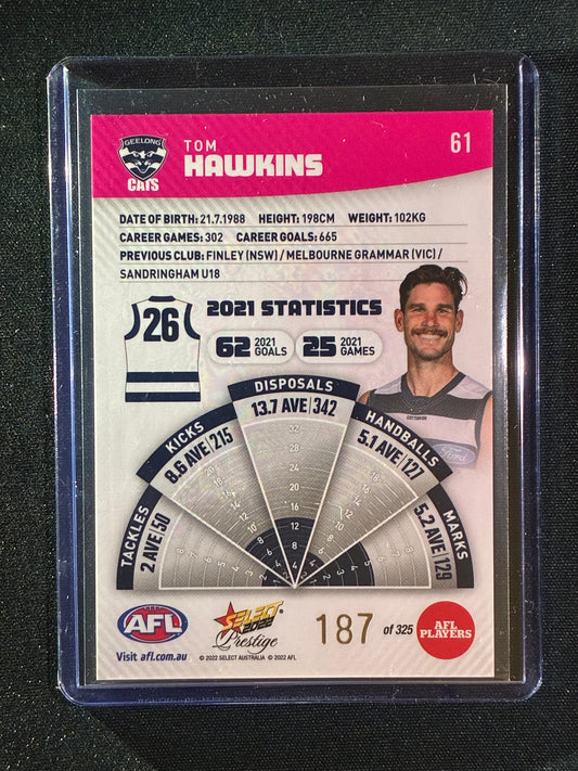 2022 Footy Stars Prestige TOM HAWKINS Pink Parallel 187/325