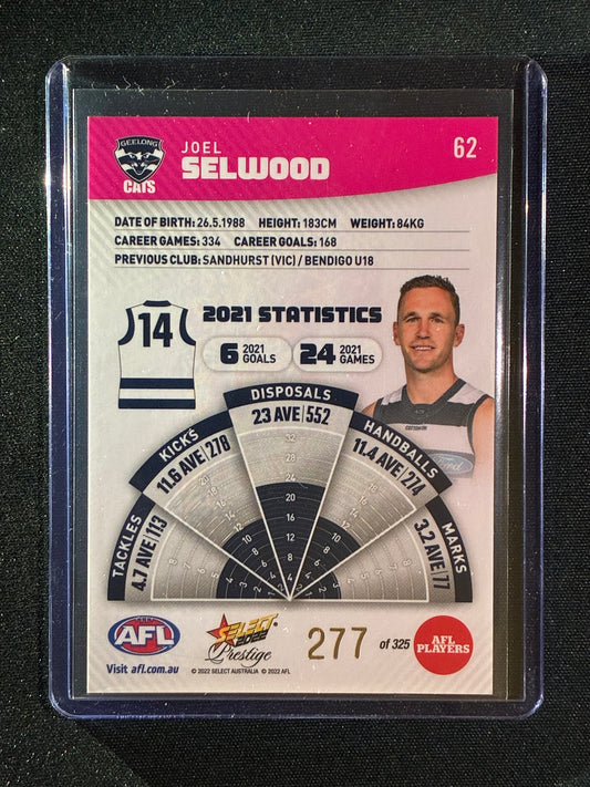 2022 Footy Stars Prestige JOEL SELWOOD Pink Parallel 277/325
