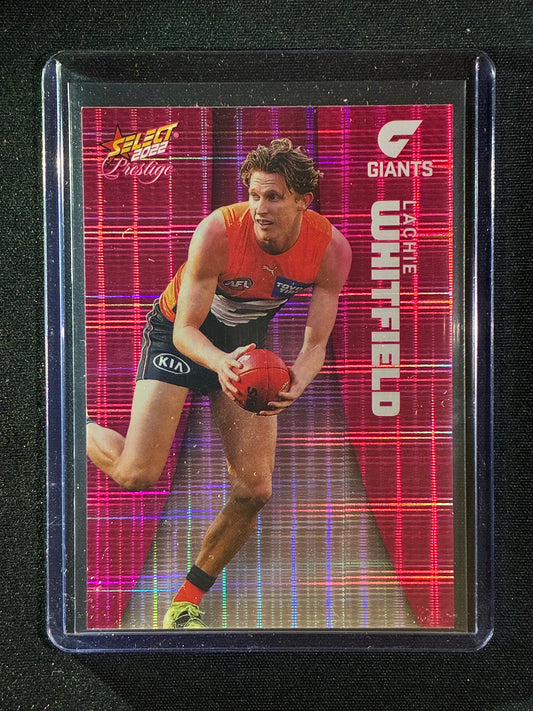 2022 Footy Stars Prestige LACHIE WHITFIELD Pink Parallel 214/325