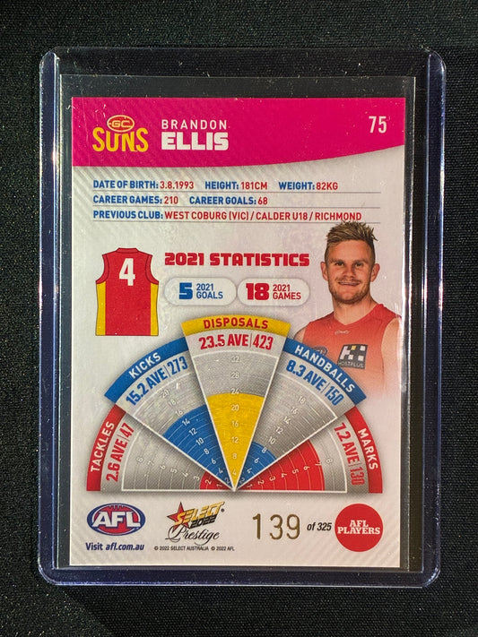 2022 Footy Stars Prestige BRANDON ELLIS Pink Parallel 139/325