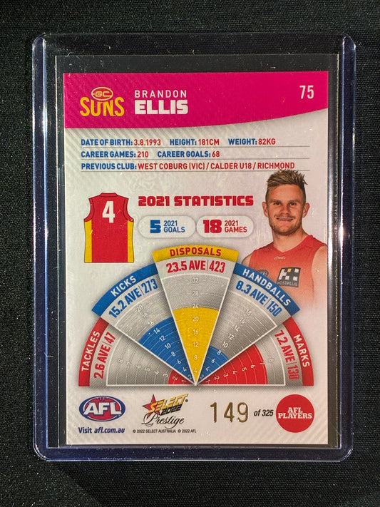 2022 Footy Stars Prestige BRANDON ELLIS Pink Parallel 149/325