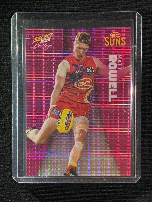 2022 Footy Stars Prestige MATT ROWELL Pink Parallel 164/325