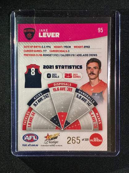 2022 Footy Stars Prestige JAKE LEVER Pink Parallel 265/325