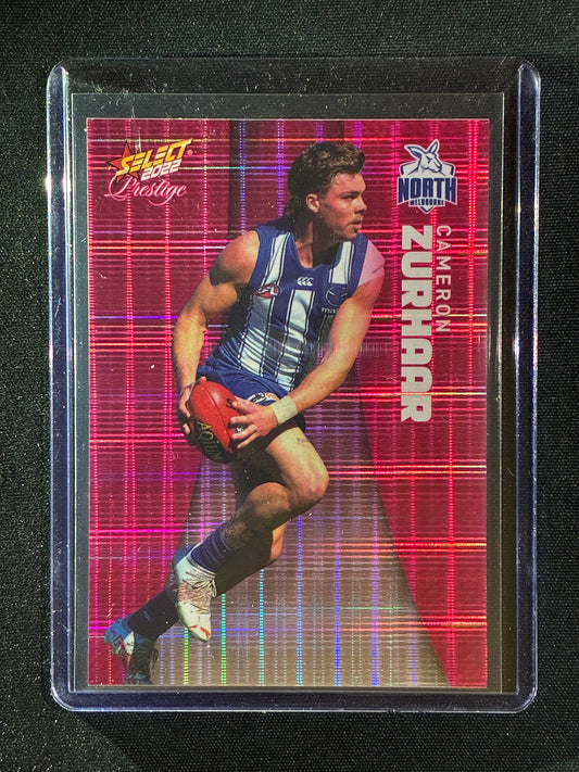 2022 Footy Stars Prestige CAMERON ZURHAAR Pink Parallel 232/325