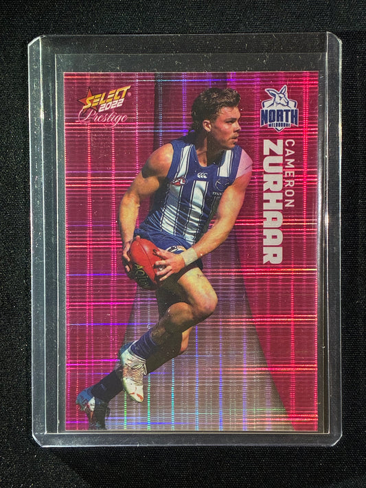2022 Footy Stars Prestige CAMERON ZURHAAR Pink Parallel 293/325