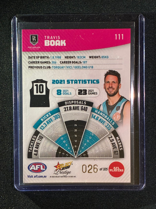 2022 Footy Stars Prestige TRAVIS BOAK Pink Parallel 26/325