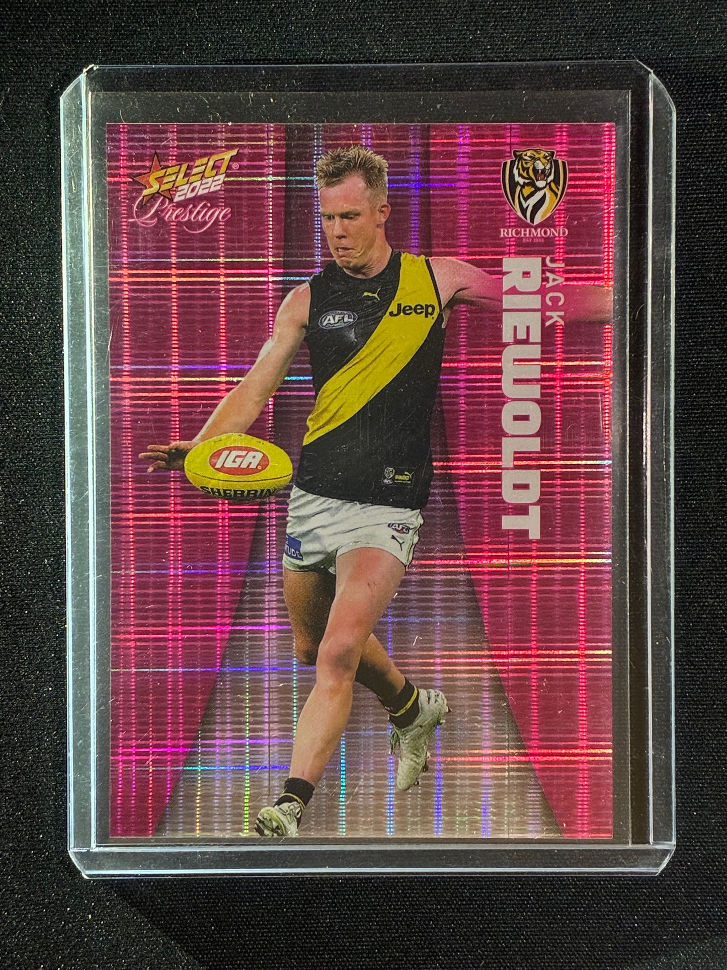 2022 Footy Stars Prestige JACK RIEWOLDT Pink Parallel 62/325