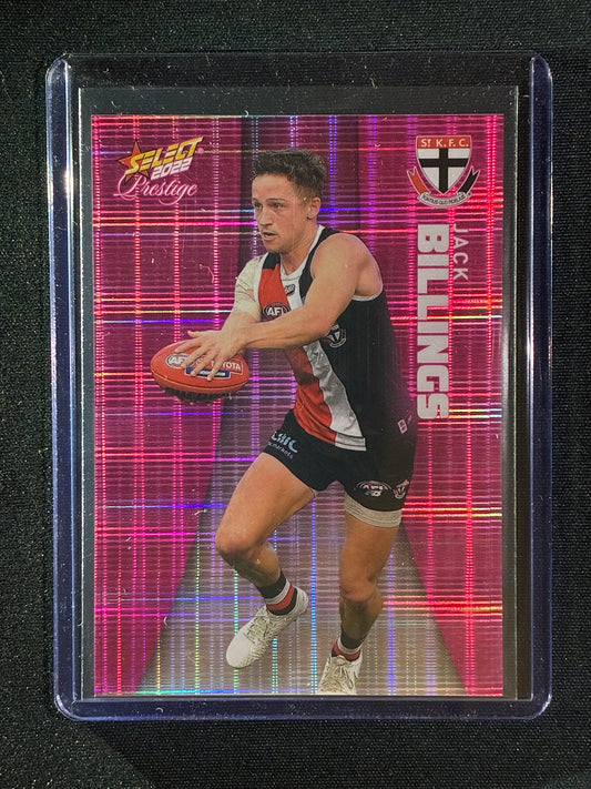2022 Footy Stars Prestige JACK BILLINGS Pink Parallel 295/325