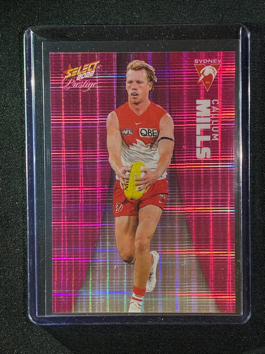 2022 Footy Stars Prestige CALLUM MILLS Pink Parallel 232/325