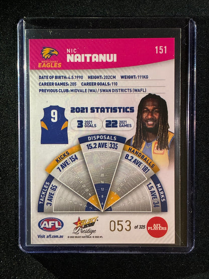 2022 Footy Stars Prestige NIC NAITANUI Pink Parallel 53/325