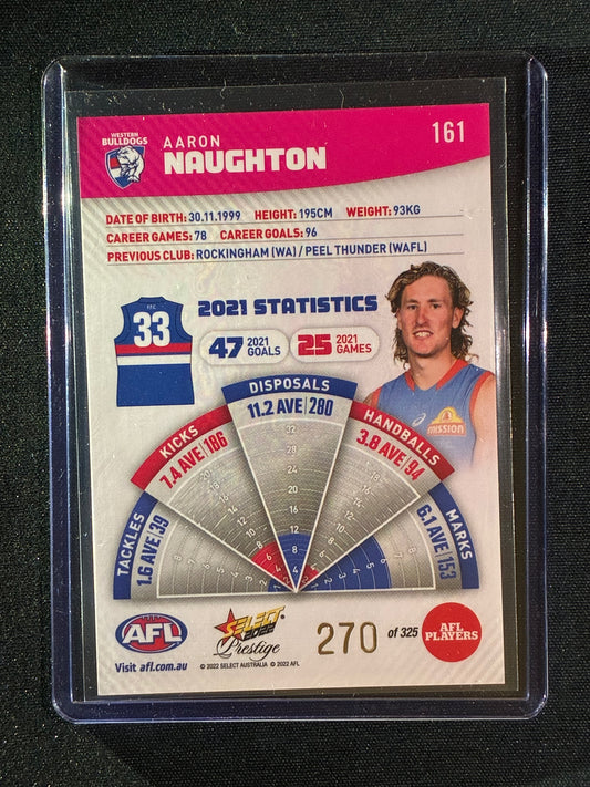 2022 Footy Stars Prestige AARON NAUGHTON Pink Parallel 270/325