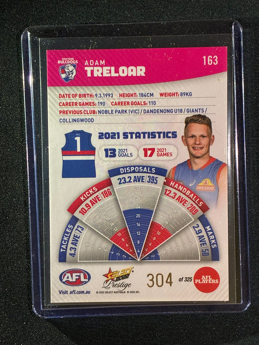 2022 Footy Stars Prestige ADAM TRELOAR Pink Parallel 304/325