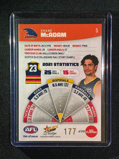2022 Footy Stars Prestige SHANE MCADAM Orange Parallel 177/210