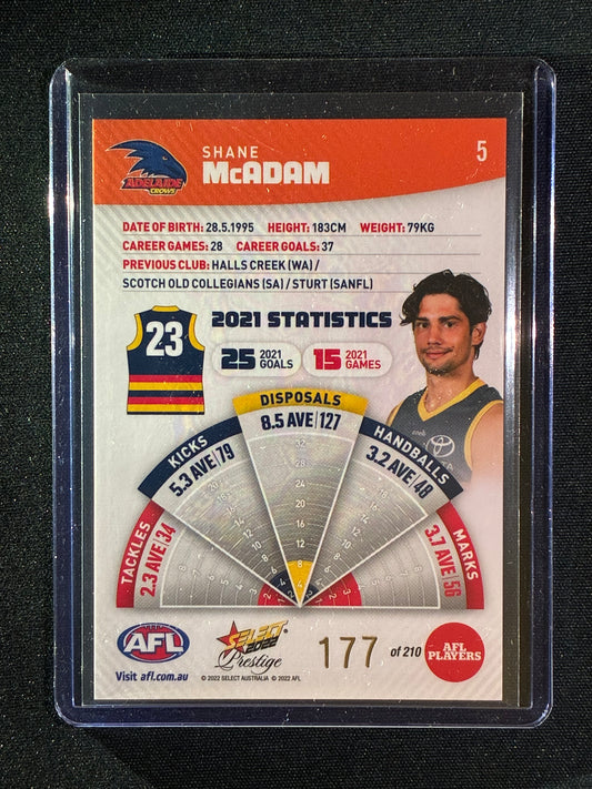 2022 Footy Stars Prestige SHANE MCADAM Orange Parallel 177/210