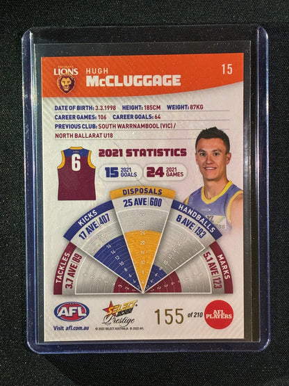 2022 Footy Stars Prestige HUGH MCCLUGGAGE Orange Parallel 155/210