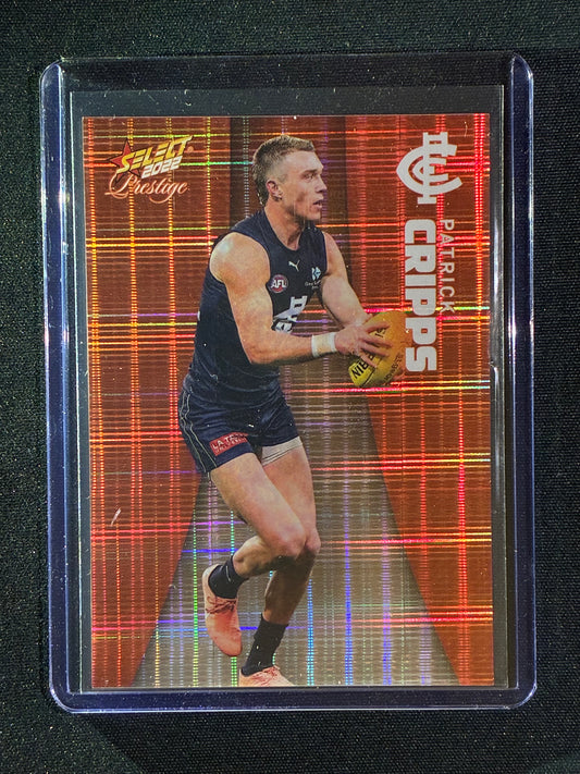 2022 Footy Stars Prestige PATRICK CRIPPS Orange Parallel 75/210