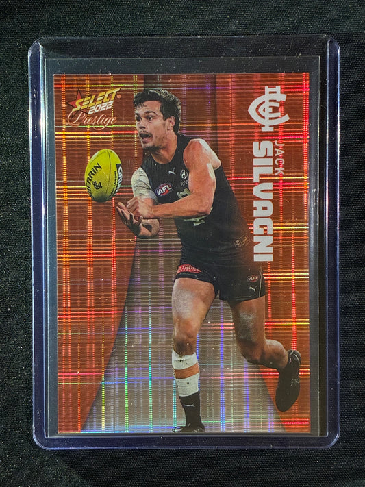 2022 Footy Stars Prestige JACK SILVAGNI Orange Parallel 36/210