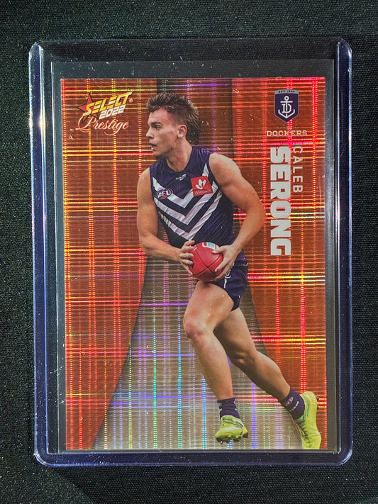 2022 Footy Stars Prestige CALEB SERONG Orange Parallel 147/210