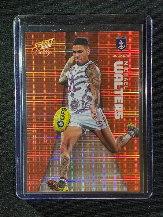 2022 Footy Stars Prestige MICHAEL WALTERS Orange Parallel 159/210