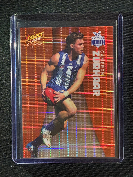 2022 Footy Stars Prestige CAMERON ZURHAAR Orange Parallel 61/210