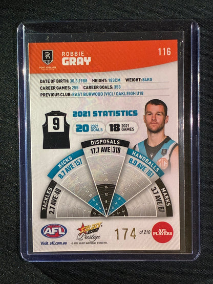 2022 Footy Stars Prestige ROBBIE GRAY Orange Parallel 174/210