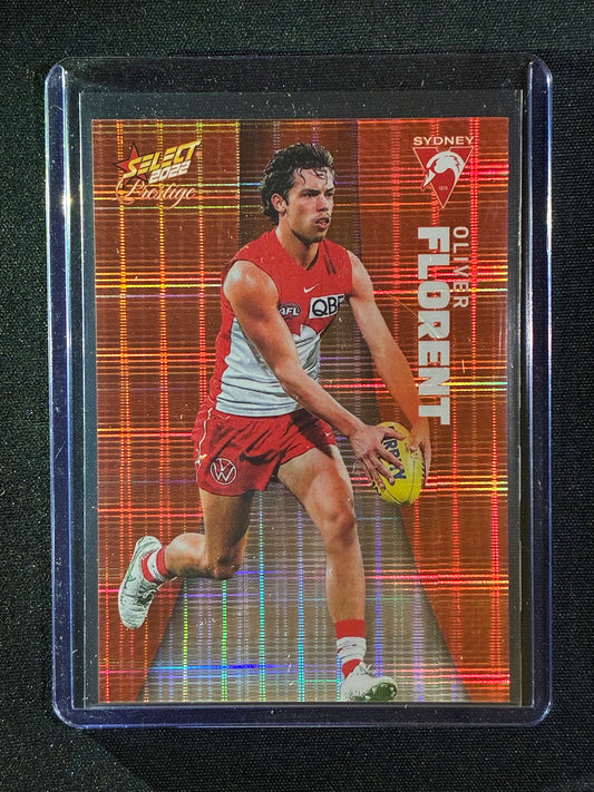 2022 Footy Stars Prestige OLIVER FLORENT Orange Parallel 180/210