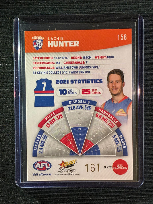 2022 Footy Stars Prestige LACHIE HUNTER Orange Parallel 161/210